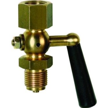 Pressure gauge valve Type 342 brass internal/external thread